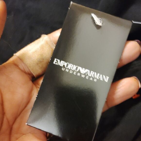 Emporio Armani black pajamas top, nwt(top only) - Picture 7 of 8